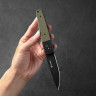 Нож GANZO G721B-GR зеленый